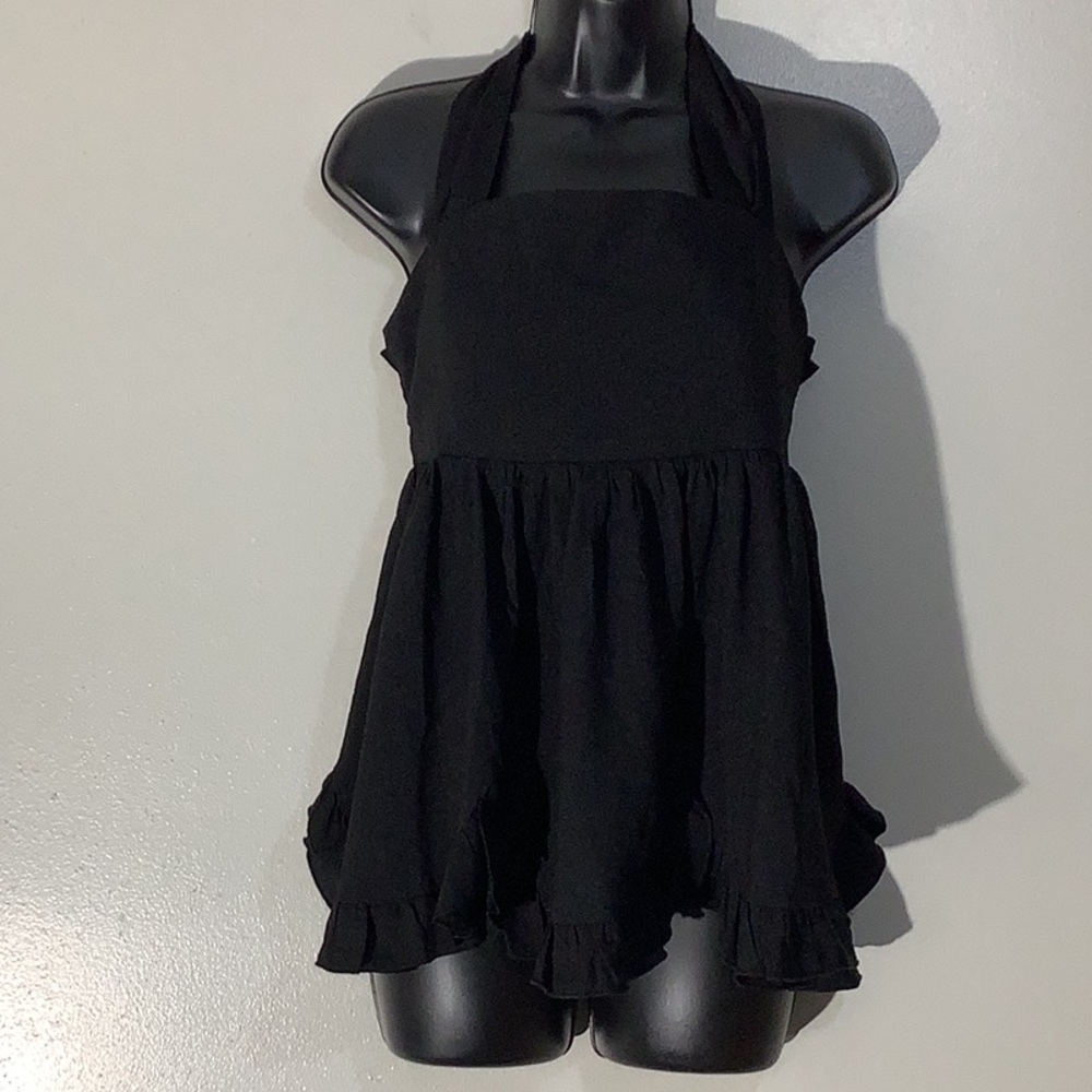 Entro Black Frill Top
